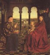 Jan Van Eyck The Virgin of Chancellor Rolin (mk45) Norge oil painting reproduction